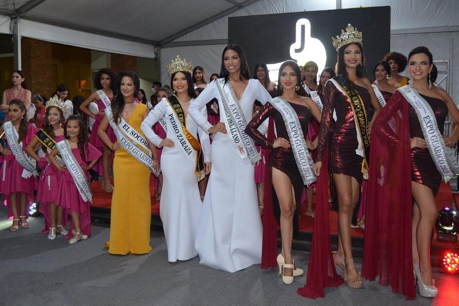 La expo Guárico 2021, fue el escenario para coronar a las embajadoras de la belleza