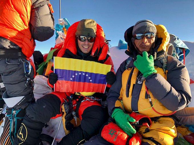 Venezolano conquistó la cima del monte Everest